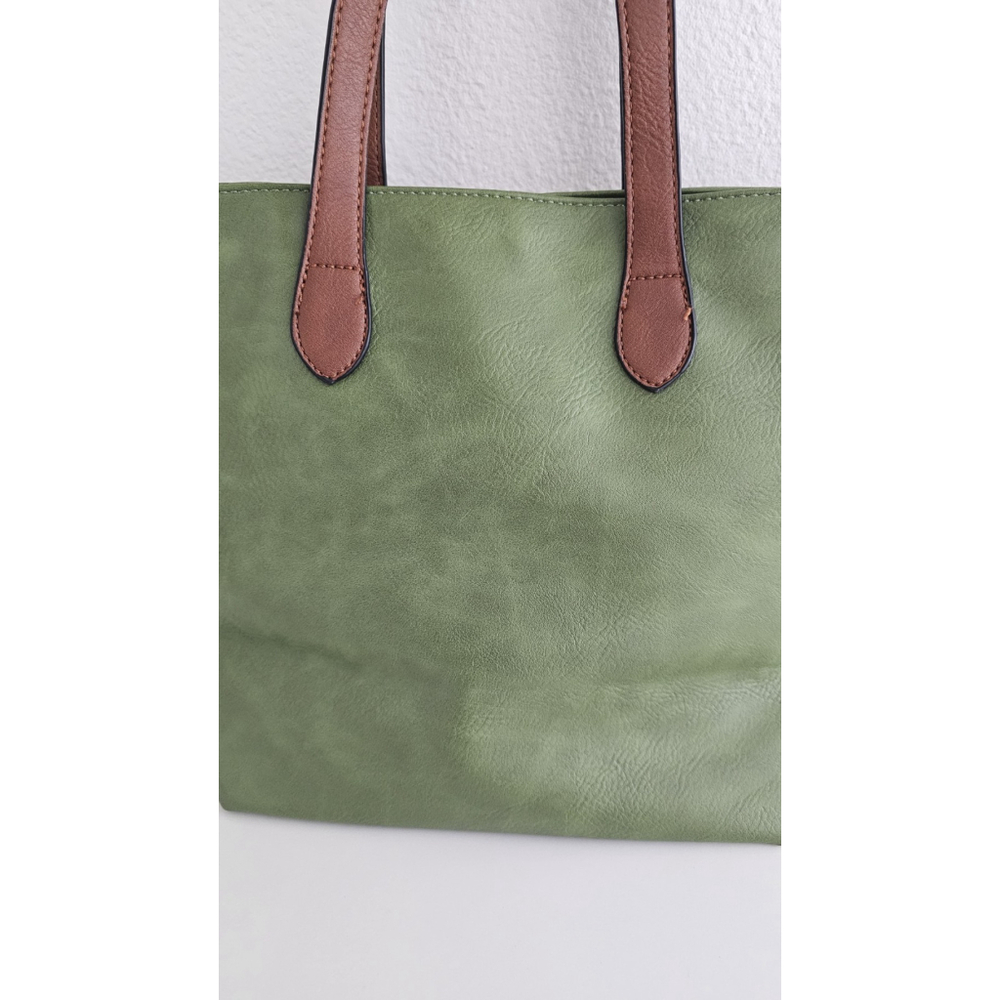Long & Son London Olive Green Tote Bag - Excellent Pre-owned Condition - Picture 3 of 15